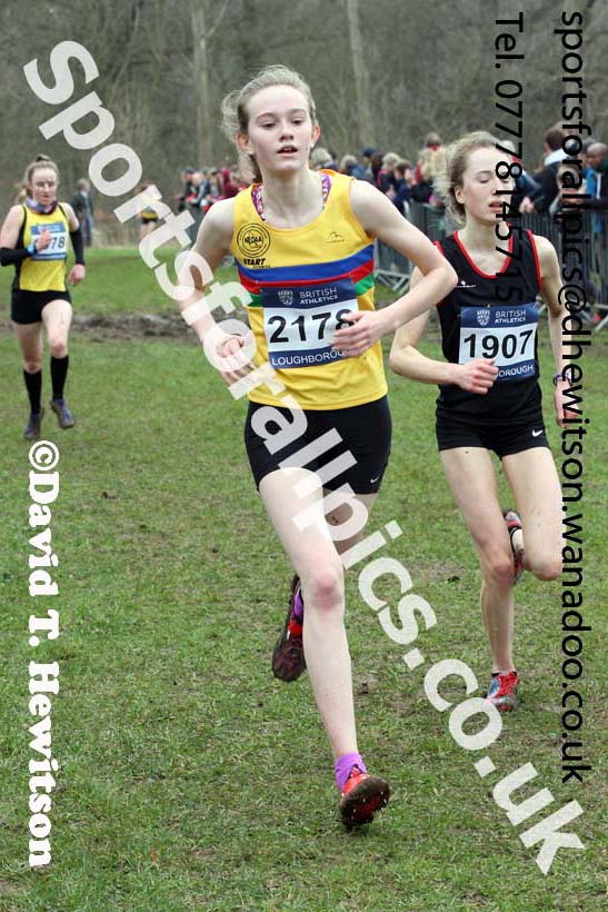 Womens under-17s Inter Counties Cross Country, Prestwold Hall, Loughborough. Photo: David T. Hewitson/Sports for All Pics